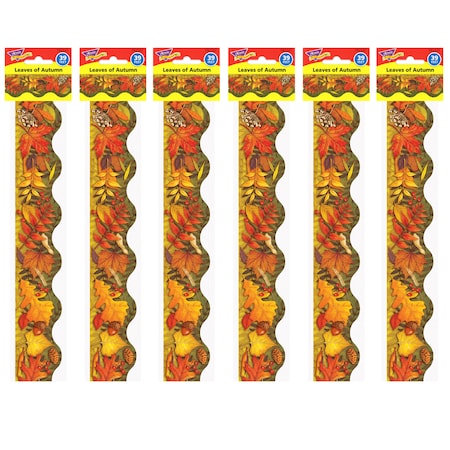 Trend Enterprises Leaves of Autumn Terrific Trimmers, 39 Feet/Pack, PK6 T92337